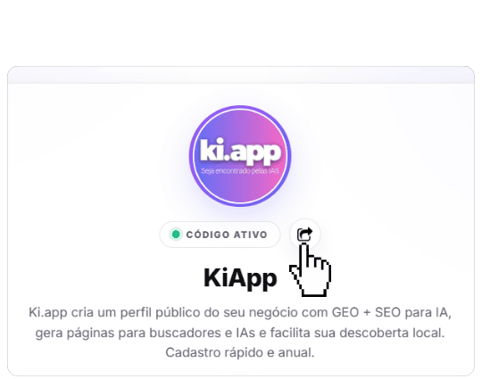 Código ativo e compartilhamento