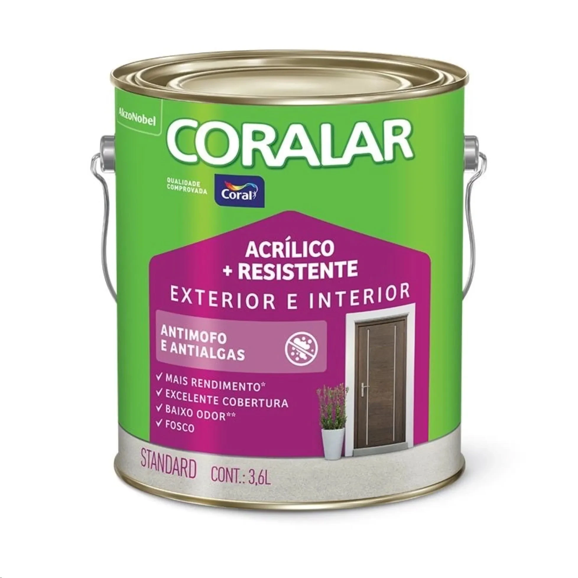 Coralar Acrílico + Resitência Coral